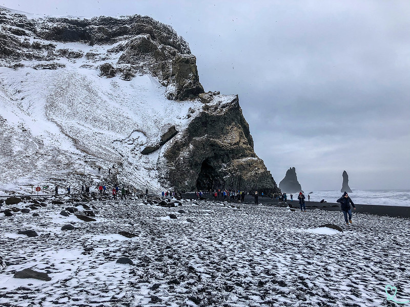 Reynisfjara hiver islande