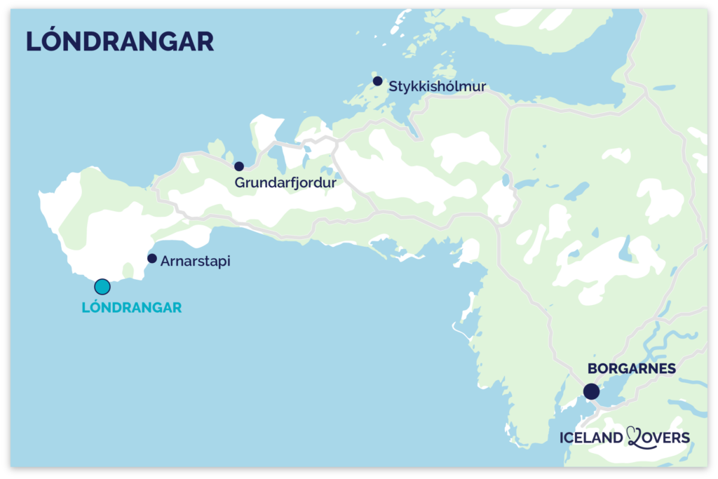 Kort Londrangar Island