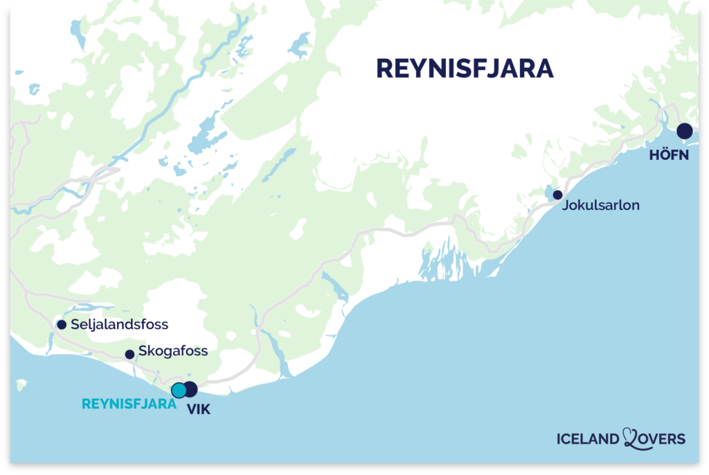 Map Reynisfjara Iceland