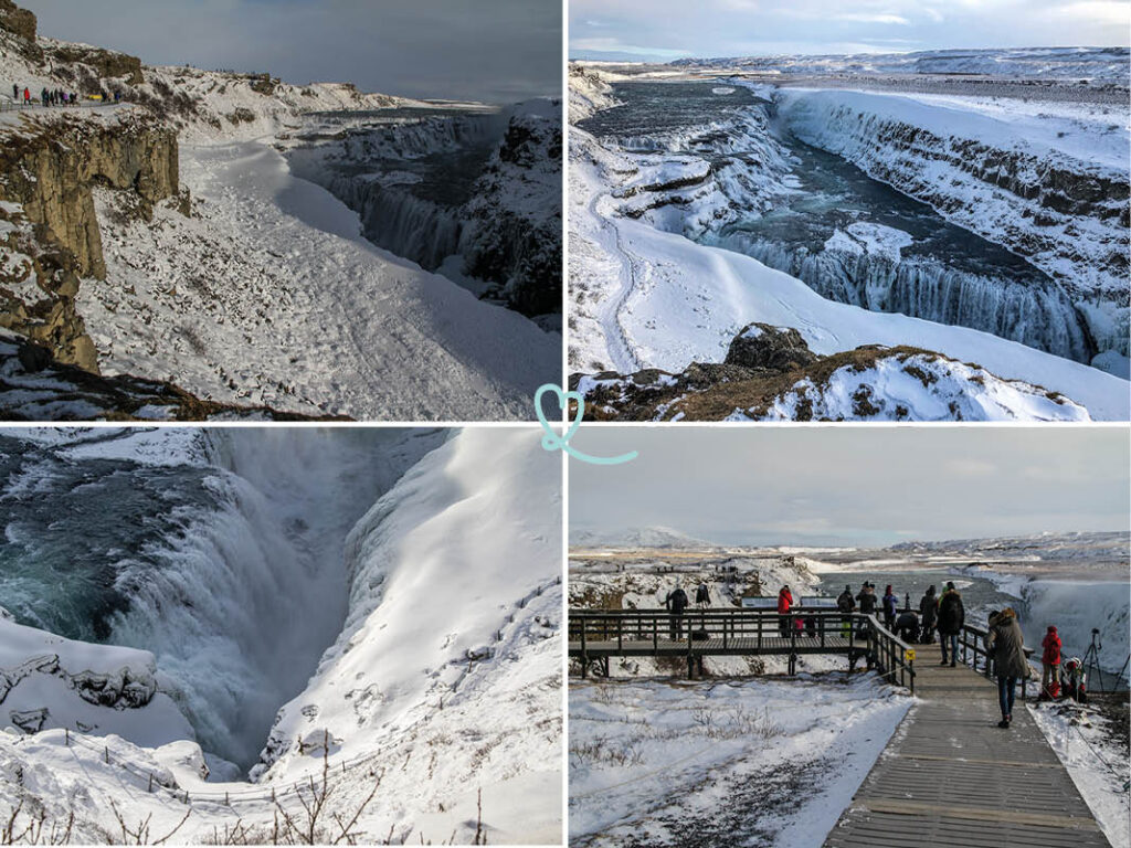 Vår guide till att besöka Gullfoss vattenfall på vintern (Island): tillträde, sevärdheter och praktiska råd