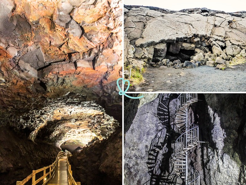 túneis cavernas lava Islândia