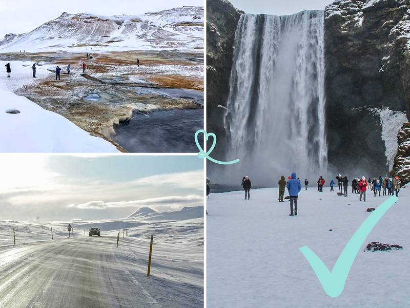 Island om vinteren: farer